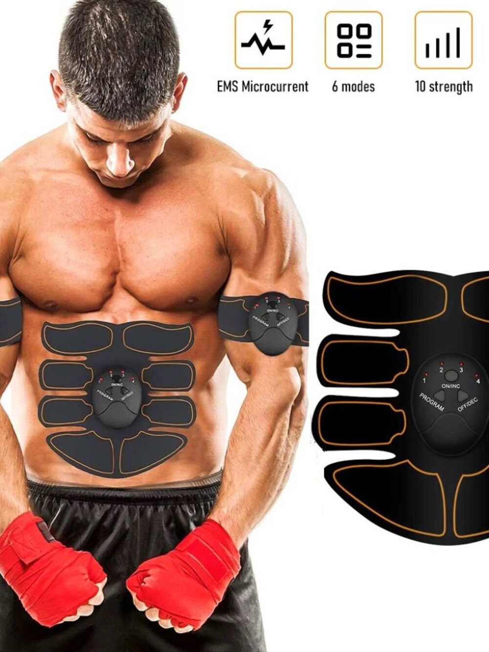 0413M EMS Abdominal Muscle Toning Trainer ABS Stimulator Toner